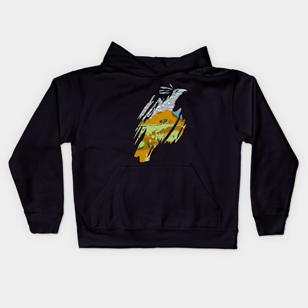 The Secretarybird Kids Hoodie by I. Cole